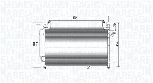 MAGNETI MARELLI 350203990000 Condenser, air conditioning