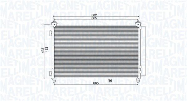 MAGNETI MARELLI 350203991000 Condenser, air conditioning
