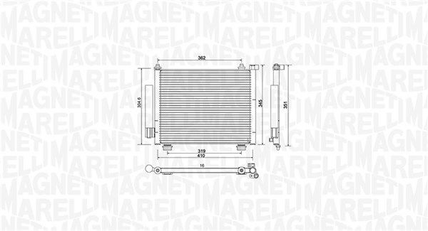 MAGNETI MARELLI 350203993000 Condenser, air conditioning