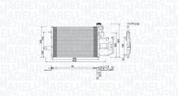 MAGNETI MARELLI 350203997000 Condenser, air conditioning