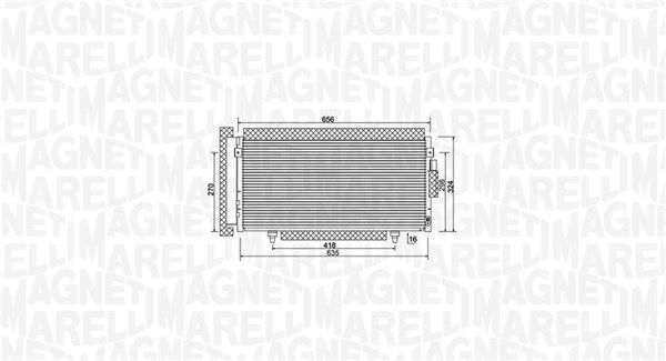 MAGNETI MARELLI 350203998000 Condenser, air conditioning