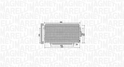Condenser, air conditioning MAGNETI MARELLI 350203998000