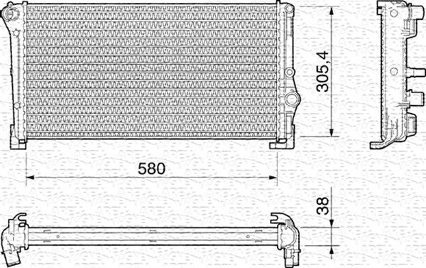 MAGNETI MARELLI 350213012000 Radiator, engine cooling