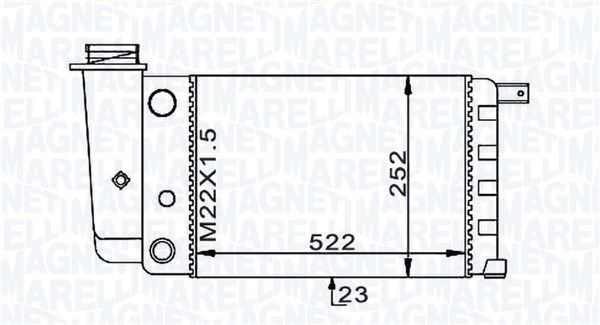 MAGNETI MARELLI 350213101000 Radiator, engine cooling