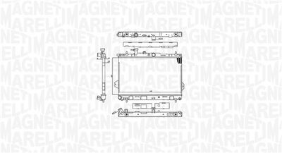 Radiator, engine cooling MAGNETI MARELLI 350213110400