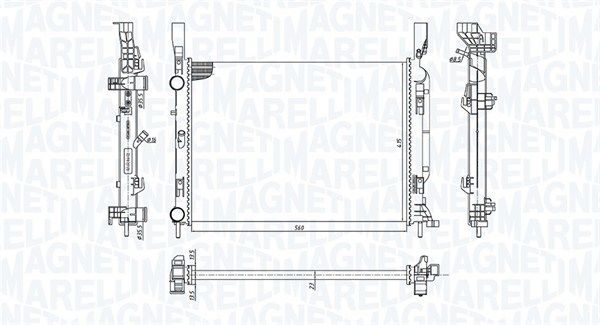 MAGNETI MARELLI 350213142600 Radiator, engine cooling