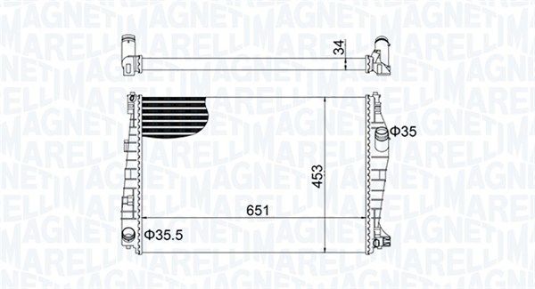 MAGNETI MARELLI 350213152000 Radiator, engine cooling