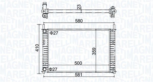 MAGNETI MARELLI 350213152700 Radiator, engine cooling
