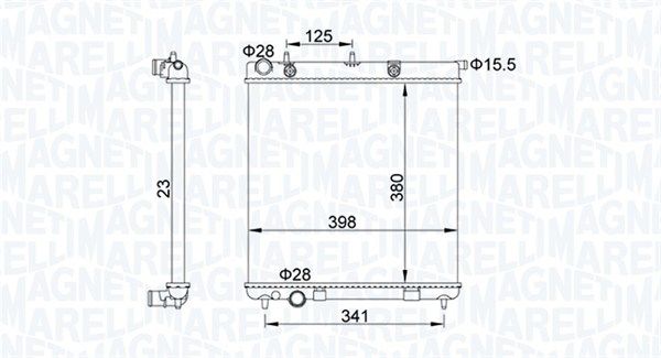 MAGNETI MARELLI 350213153700 Radiator, engine cooling
