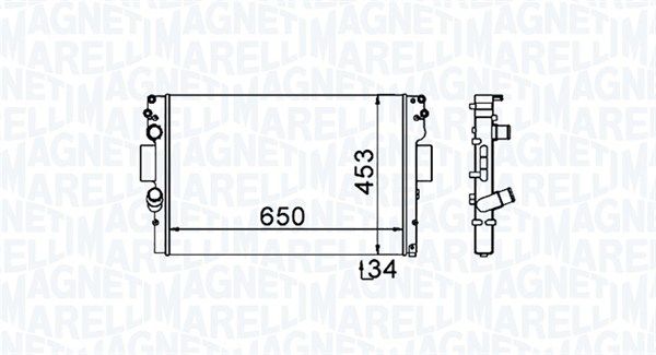 MAGNETI MARELLI 350213154000 Radiator, engine cooling