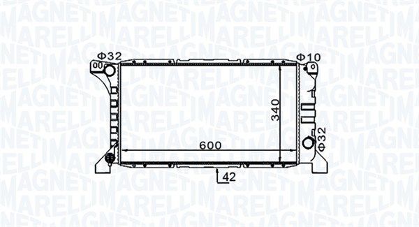 MAGNETI MARELLI 350213154200 Radiator, engine cooling