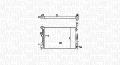 Radiator, engine cooling MAGNETI MARELLI 350213159700
