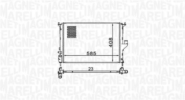 MAGNETI MARELLI 350213160900 Radiator, engine cooling