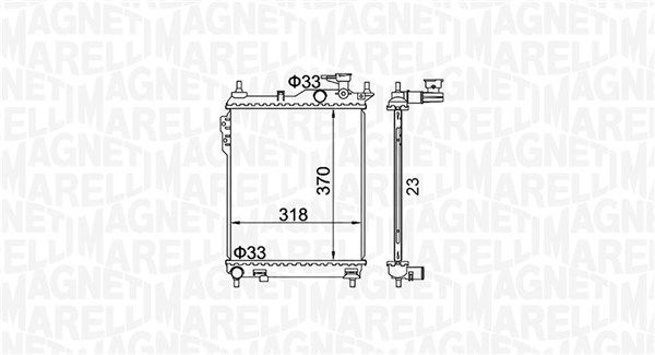 MAGNETI MARELLI 350213162400 Radiator, engine cooling