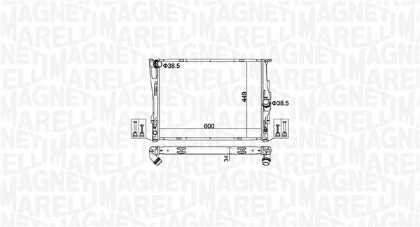MAGNETI MARELLI 350213162700 Radiator, engine cooling