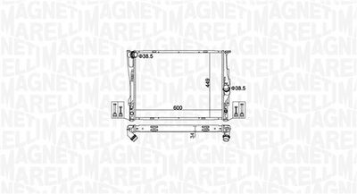 Radiator, engine cooling MAGNETI MARELLI 350213162700