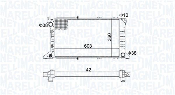 MAGNETI MARELLI 350213163800 Radiator, engine cooling