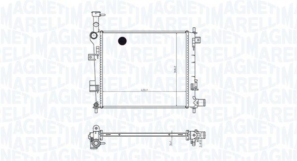 MAGNETI MARELLI 350213165400 Radiator, engine cooling
