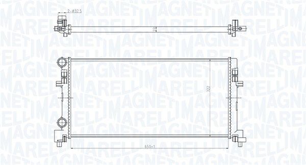 MAGNETI MARELLI 350213166200 Radiator, engine cooling