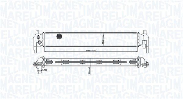 MAGNETI MARELLI 350213166800 Radiator, engine cooling