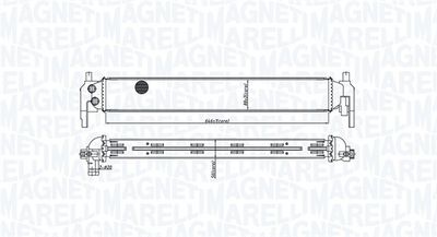 Radiator, engine cooling MAGNETI MARELLI 350213166800