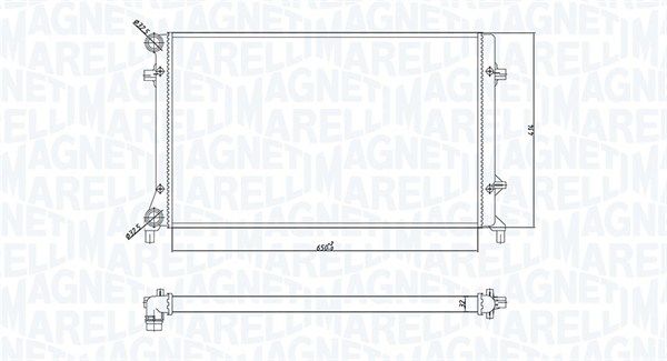 MAGNETI MARELLI 350213166900 Radiator, engine cooling