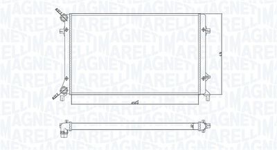 Radiator, engine cooling MAGNETI MARELLI 350213166900