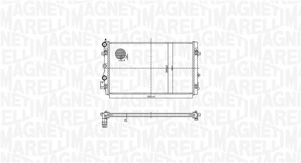 MAGNETI MARELLI 350213167900 Radiator, engine cooling