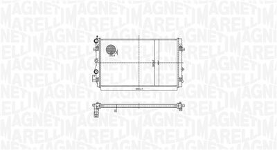 Radiator, engine cooling MAGNETI MARELLI 350213167900