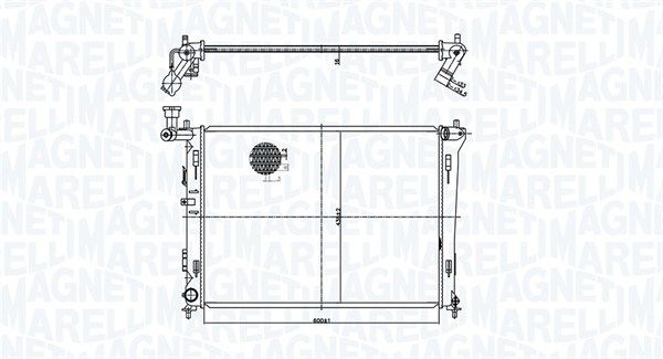 MAGNETI MARELLI 350213168100 Radiator, engine cooling