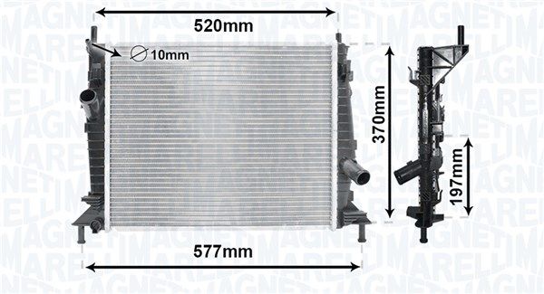 MAGNETI MARELLI 350213169900 Radiator, engine cooling