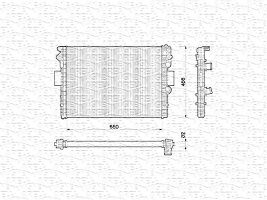 MAGNETI MARELLI 350213170000 Radiator, engine cooling