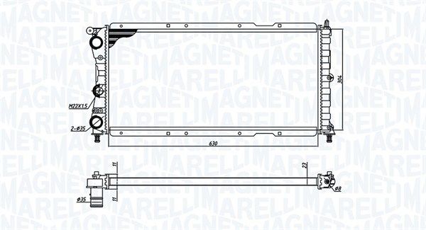 MAGNETI MARELLI 350213171400 Radiator, engine cooling