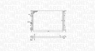 Radiator, engine cooling MAGNETI MARELLI 350213171700