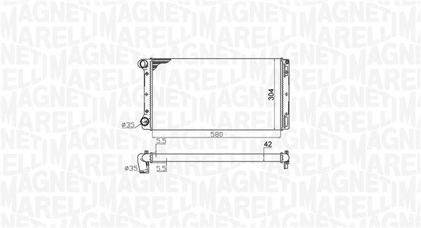 MAGNETI MARELLI 350213172000 Radiator, engine cooling