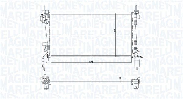 MAGNETI MARELLI 350213172600 Radiator, engine cooling