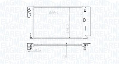 Radiator, engine cooling MAGNETI MARELLI 350213173100