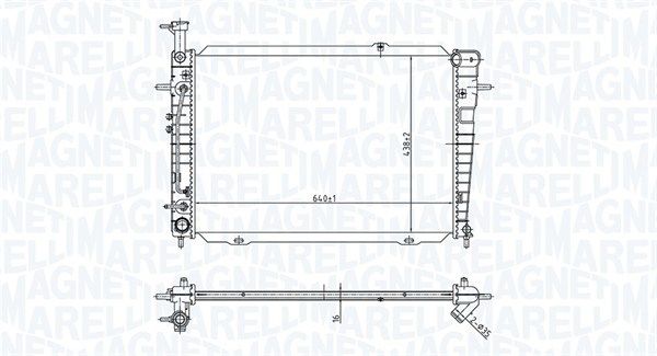 MAGNETI MARELLI 350213173300 Radiator, engine cooling
