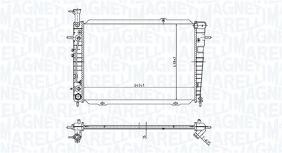Radiator, engine cooling MAGNETI MARELLI 350213173300