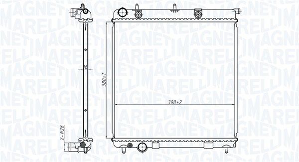 MAGNETI MARELLI 350213173500 Radiator, engine cooling