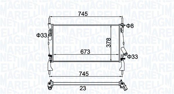 MAGNETI MARELLI 350213173900 Radiator, engine cooling