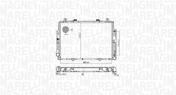MAGNETI MARELLI 350213174700 Radiator, engine cooling