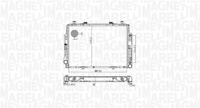 Radiator, engine cooling MAGNETI MARELLI 350213174700