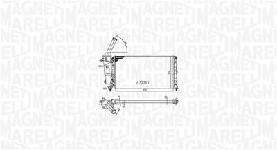 Radiator, engine cooling MAGNETI MARELLI 350213176000