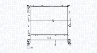 Radiator, engine cooling MAGNETI MARELLI 350213176800