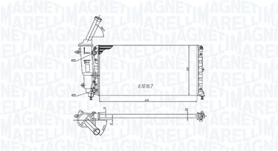 Radiator, engine cooling MAGNETI MARELLI 350213177000