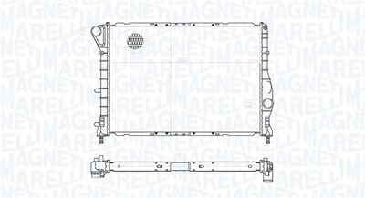 Radiator, engine cooling MAGNETI MARELLI 350213177100