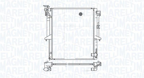MAGNETI MARELLI 350213177300 Radiator, engine cooling