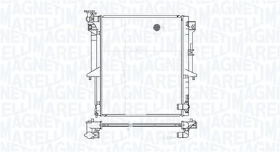 Radiator, engine cooling MAGNETI MARELLI 350213177300