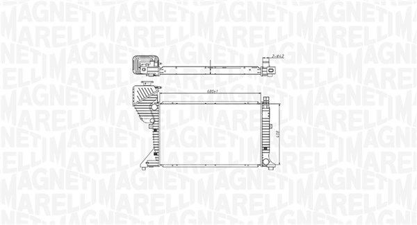 MAGNETI MARELLI 350213177400 Radiator, engine cooling